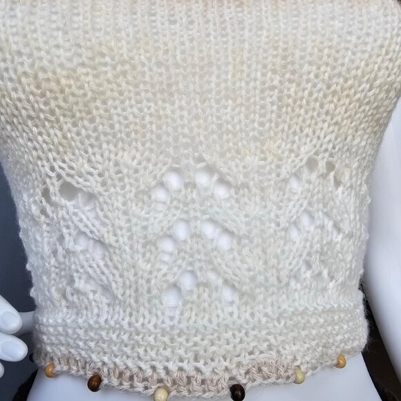 Handmade Knit +โ Crochet Two-Piece Set (Top & Skirt) ๐ฟโจ - Picture 4 of 7